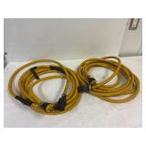 Two 25 ft heavy cords. 1 poor end