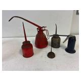 Oil cans.
