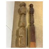 2 banister posts. 5.5' and 4 3/8'