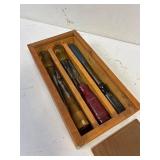 Wood Chisels. In a nice wood case