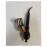 Hand carved pipe.
