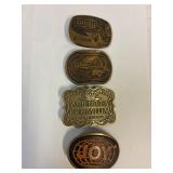 Gray. Gulf. Rye. Belt Buckles.