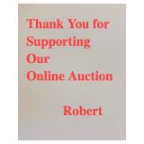 Thank You for Supporting Our Online Auction.