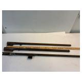 3 Single barrel shotgun barrels.