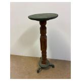 Wooden plant stand. 28' tall. 10.5' top