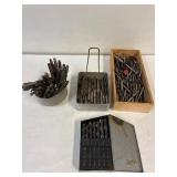 Large quantity of drill bits.