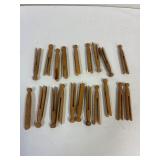Antique wooden clothes pins