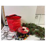 Christmas lights and decorations
