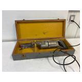 Milwaukee electric sawzall. Works. Wood case.
