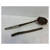 Babbit ladle and 1 pound of Babbit.