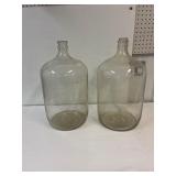 2 glass carboys