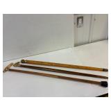 Antique walking sticks.