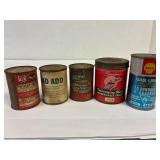 5 tins. 3 on the left are unopened