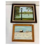 S Grant paintings. 12 x 20 and 9' x 7'