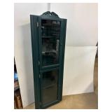 Green Corner Cabinet  16 Deep 25 front, 71' High