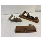 Antique wood planes.