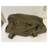 Armed forces canvass duffle bag