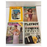 4 Playboy Magazines 1976- 1981