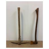 Pick ax and ax