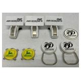 (8) John Deere pcs-Keychains/Clips/Screwdriver