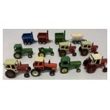 (12) 1/64 Tractors and farm equipment
