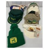 17  hats mostly John Deere
