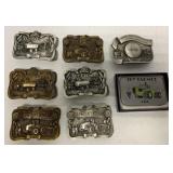 (8) Toy Farmer/Farm Toy Belt Buckles