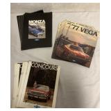 50+ 1977 Vega, Monza & Concours brochures