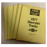 6 1977 Chevrolet Truck Loading booklets
