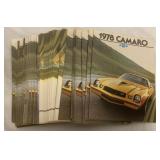 60+ 1978 Chevrolet Camaro brochures