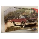 12+ 1983 Chevy Full-Size Pickups brochures