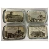 4 York, PA paperweights; Post Office, Dentsply &