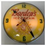 Borden's Ice Cream Elsie the Cow Lighted Clock