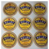 9 Helb's Lager Beer coasters York, PA