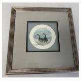 P. Buckley Moss 'Friendly Pair' signed lithograph