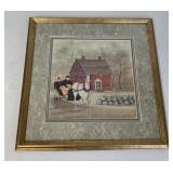 P. Buckley Moss Lovers' Ride framed print