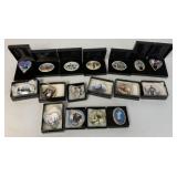 17 P.Buckley Moss Society pins