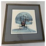 P. Buckley Moss 'Country Girl' signed lithograph