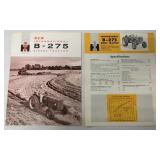 (2) IH International B-275 Tractor Brochures