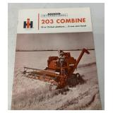 IH McCormick Int'l 203 Combine Brochure