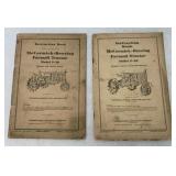 (2) IH Farmall F-20/F-30 Instruction Books
