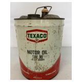 Five Gallon Texaco Motor Oil Can