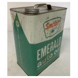 Empty Two Gallon Sinclair Emerald Oil Can