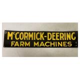 Tin McCormick-Deering Farm Machines Sign