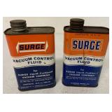 (2) One Pint Surge Vacuum Control Fluid Cans