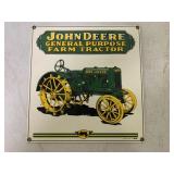 Contemporary John Deere Farm Tractor Sign