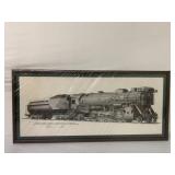 Framed Mikado Freight Locomotive Print