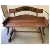 IH McCormick Farmall Buckboard Bench
