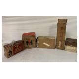 (5) IH International Parts Boxes