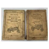 (2) McCormick Deering Farmall Parts Catalogs